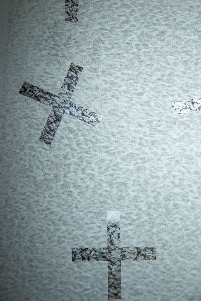 Detail from Saatchi & Saatchi office privacy windows