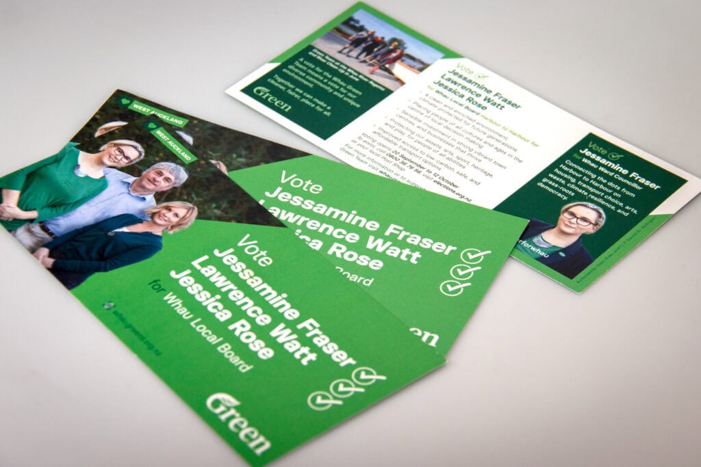 Green Party local election candidate campaign material