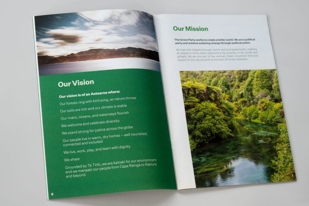 Green Party Long-Term Strategy vision and mission spread