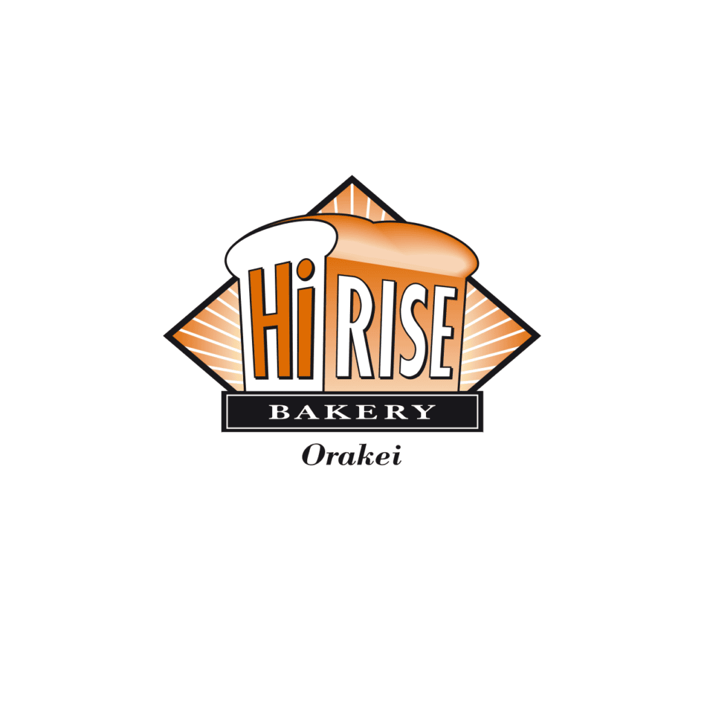 HiRise Bakery graphic identity
