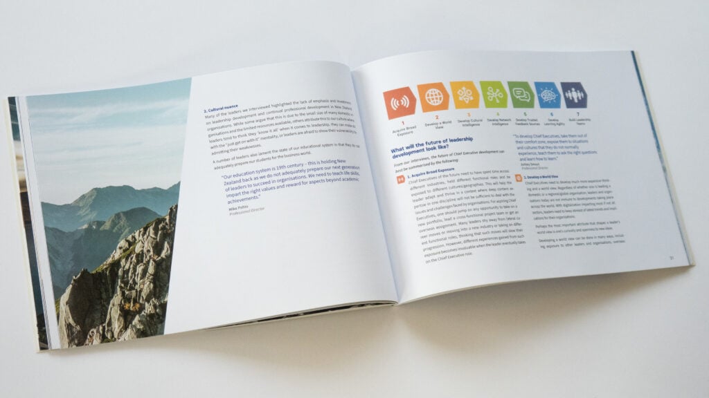 Spread: Kerridge & Partners - Leadership Development Infographic